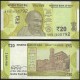 INDE - Billet de 20 Roupies - Grottes d'Ellora - Lettre A - 2024 – P110 – JeromeCollection