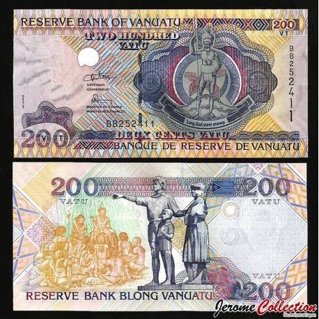 VANUATU - Billet de 200 Vatu - 15ème anniversaire de l'indépendance - 1995