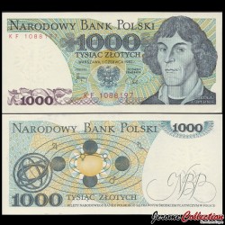 POLOGNE - Billet de 1000 Złotych - Nicolas Copernic - 1982
