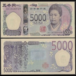JAPON - Billet de 5000 Yen - Tsuda Umeko - AC - 2024 – P108 – JeromeCollection