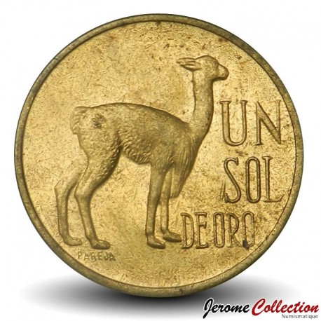 PEROU - PIECE de 1 Sol de oro - Lama - 1974 – Km248 – JeromeCollection