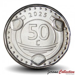 SAINT MARTIN / SINT MARTEEN - PIECE de 50 Cents - Fleur d'oranger - Colorée - 2025