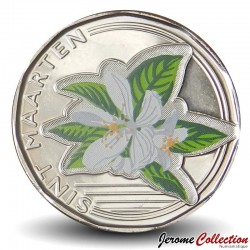 SAINT MARTIN / SINT MARTEEN - PIECE de 50 Cents - Fleur d'oranger - Colorée - 2025 – N477271 – JeromeCollection
