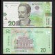 UKRAINE - Billet de 20 Hrivnyas - 33 ans de l'indépendance - GLOIRE À L'UKRAINE! GLOIRE AUX HÉROS!