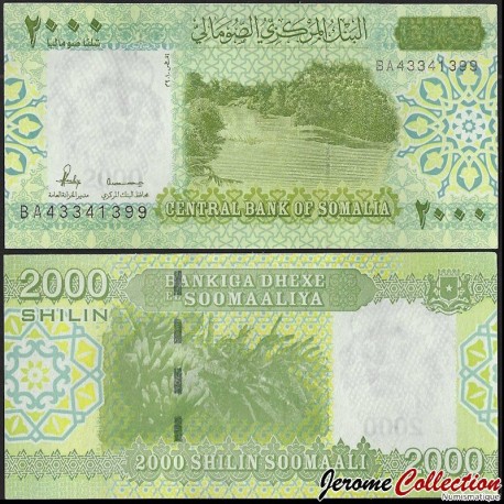 SOMALIE - Billet de 2000 Shillings - Scène de rivière - 2010 – P39 – JeromeCollection