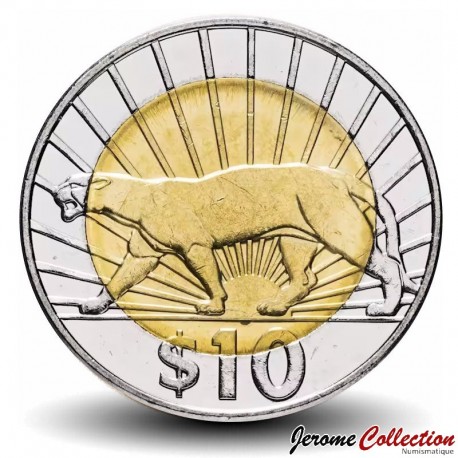 URUGUAY - PIECE de 10 Pesos - Puma - 2015 – Km134 – JeromeCollection