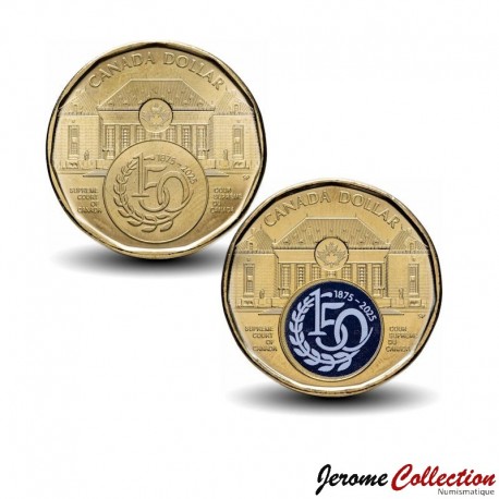 CANADA - SET / LOT de 2 PIECES de 1 Dollar - Cour suprême du Canada - 2025 – Km3576 3576a – JeromeCollection