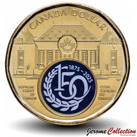 CANADA - PIECE de 1 Dollar - Cour suprême du Canada - Colorée - 2025 – Km3576 – JeromeCollection