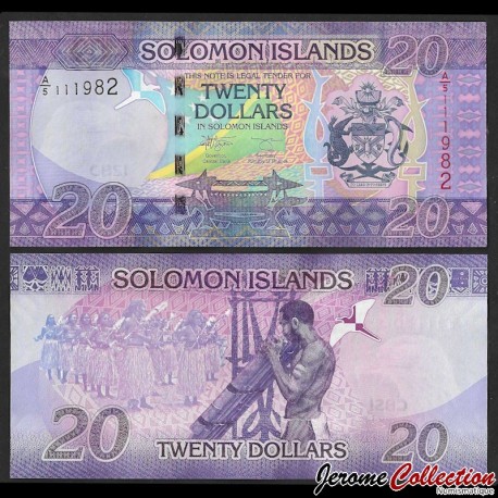 SALOMON (ILES) - Billet de 20 Dollars - 2021 – P34b – JeromeCollection