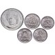 BRESIL - SET / LOT de 5 PIECES de 1 5 10 25 50 Centavos - 1989/1990 – Km647 648 649 650 651 – JeromeCollection