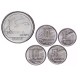 BRESIL - SET / LOT de 5 PIECES de 1 5 10 25 50 Centavos - 1989/1990 – Km647 648 649 650 651 – JeromeCollection