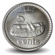 FIDJI - PIECE de 5 CENTS - Poisson Siganus vulpinus (Tête de Renard) - 2014 – Km332 – JeromeCollection