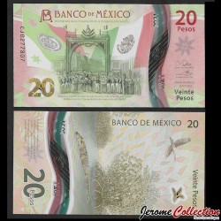 MEXIQUE - Billet de 20 Pesos - Bicentenaire de l'Indépendance - Polymer - 10.10.2022 – P132g3 – JeromeCollection