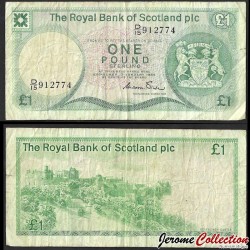 ECOSSE / THE ROYAL BANK OF SCOTLAND - Billet de 1 Pound Sterling - Château d'Édimbourg - 3.1.1985