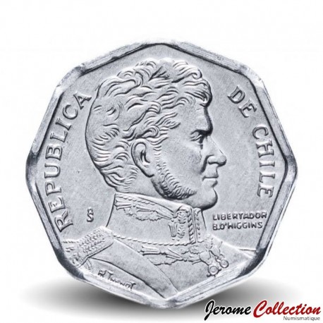 CHILI - PIECE de 1 Peso - Bernardo O'Higgins Riquelme - 2004 – Km231 – JeromeCollection