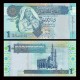 LIBYE - Billet de 1 Dinar - Colonel Kadhafi - 2004 – P68b – JeromeCollection