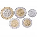 MEXIQUE - SET / LOT de 5 PIECES - 50 Centavos 1 2 5 10 Pesos - 2023 / 2024 – Km603 604 605 606 936 – JeromeCollection