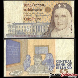 IRLANDE - Central Bank of Ireland - 5 Pounds - Catherine McAuley - 10.02.1995