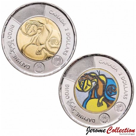 CANADA - SET / LOT de 2 PIECES de 2 DOLLARS - Daphne Odjig / Roi Charles III - 2025 – N 484623 N484766 –