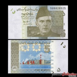 PAKISTAN - Billet de 5 Roupies - 2009
