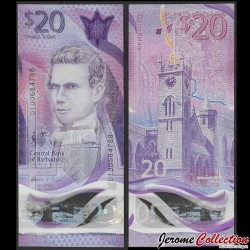 BARBADE - Billet de 20 Dollars - Samuel Jackman Prescod - Polymer - 2022 – P83 – JeromeCollection