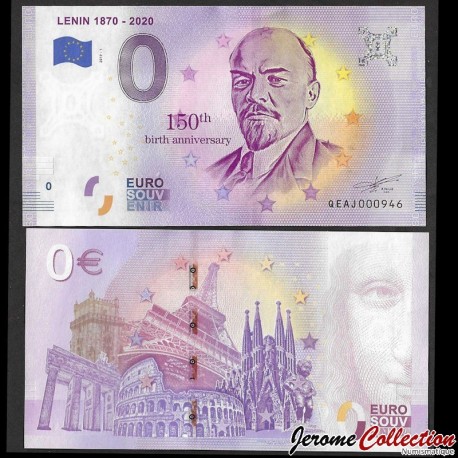 BILLET TOURISTIQUE - ZERO 0 EURO - RUSSIE - VLADIMIR ILITCH LÉNINE - QEAJ - 2019-1 – – JeromeCollection