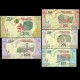 MADAGASCAR - SET / LOT de 5 Billets de 100 200 500 1000 2000 ARIARY - 2017 / 2023 – P97 98 99 100 101 102 –