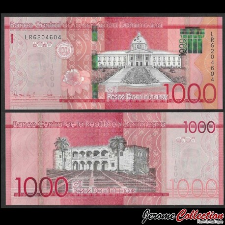 REPUBLIQUE DOMINICAINE - Billet de 1000 PESOS - Palais National - 2023 – P193h – JeromeCollection