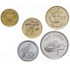 SEYCHELLES - SET / LOT de 5 PIECES - 5 10 25 Cents 1 2 Rupees - Faune & Flore - 2004 / 2012 – Km46 47a 48a 49a 50 –