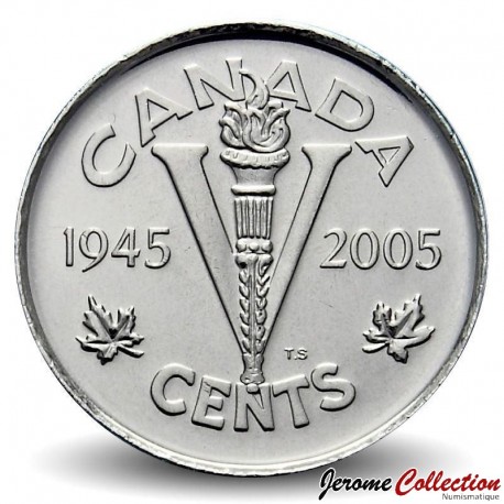 CANADA - PIECE de 5 Cents - 60e anniversaire de la victoire en Europe - 2005 – Km627 – JeromeCollection