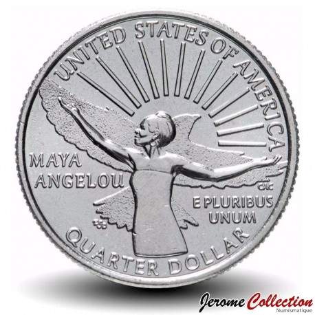 ETATS UNIS / USA - PIECE de 25 Cents - American Women Quarters - Maya Angelou - S - 2022 – Km766 – JeromeCollection