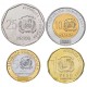 REPUBLIQUE DOMINICAINE - SET / LOT de 4 PIECES de 1 5 10 25 Pesos - 2022 / 2023 – Km124 125 126 127 – JeromeCollection