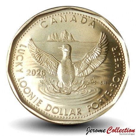 CANADA - PIECE de 1 DOLLAR - Dollar porte-bonheur - 2026 – Km – JeromeCollection