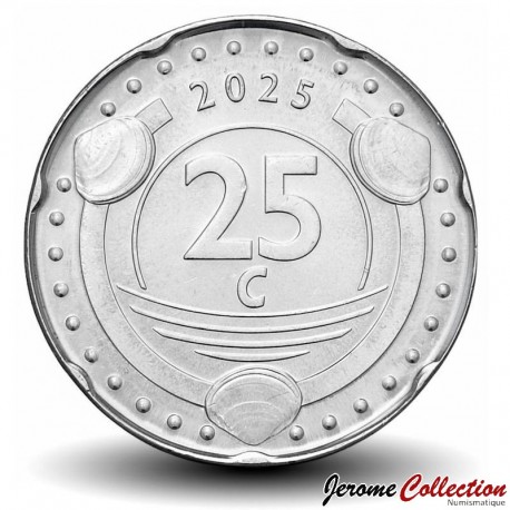 CURACAO - PIECE de 25 Cents - Fleur d'oranger - 2025 – N462588 – JeromeCollection