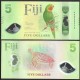 FIDJI - Billet de 5 Dollars - Perroquet de Kulawai / Tortue - Polymer - 2026 – P125 – JeromeCollection