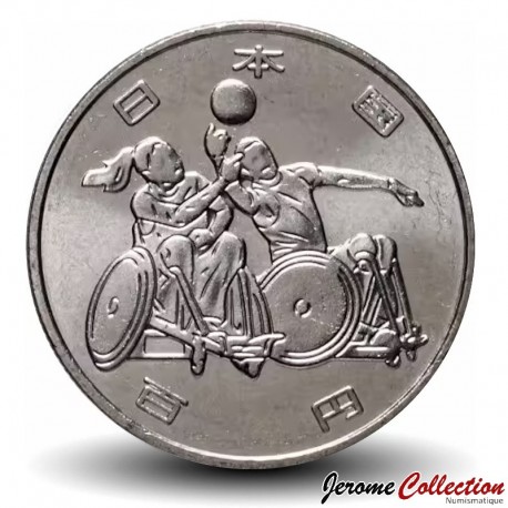 JAPON - PIECE de 100 yen - Jeux paralympiques Tokyo 2020 - Rugby-fauteuil – Y305 – JeromeCollection