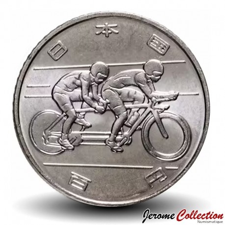JAPON - PIECE de 100 yen - Jeux paralympiques Tokyo 2020 - Cyclisme – Y304 – JeromeCollection