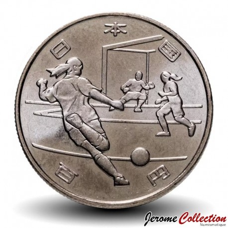 JAPON - PIECE de 100 yen - Jeux olympiques Tokyo 2020 - Football – Y300 – JeromeCollection