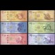 SYRIE - SET / LOT de 6 Billets de 10 25 50 100 200 500 Livres syriennes - 2025 – P119 120 121 122 123 124 –