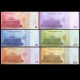 SYRIE - SET / LOT de 6 Billets de 10 25 50 100 200 500 Livres syriennes - 2025 – P119 120 121 122 123 124 –
