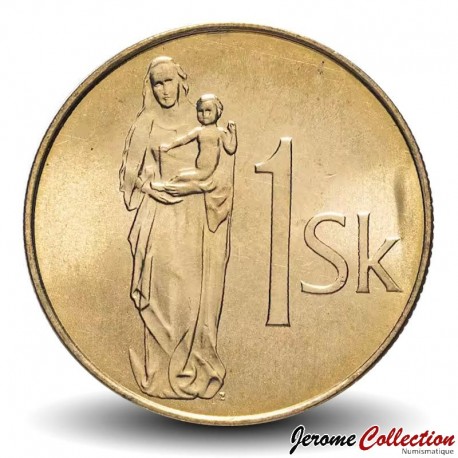 SLOVAQUIE - PIECE de 1 Koruna - Statue gothique - 2002 – Km12 – JeromeCollection