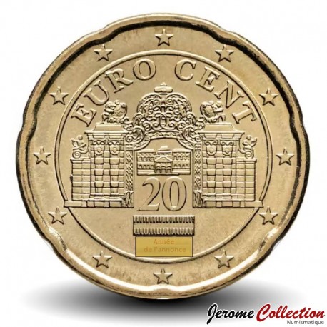 AUTRICHE - PIECE de 20 Cents - Le palais du Belvédère - 2018 – Km3140 – JeromeCollection