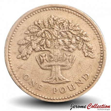 ROYAUME UNI - PIECE de 1 Pound - Elizabeth II - Chêne anglais - 1992 – Km948 – JeromeCollection