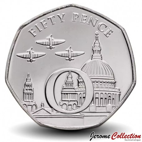 MAN (Ile de) - PIECE de 50 Pence - 75e anniversaire du Jour de la Victoire en Europe - O - 2020 – Km1674 –