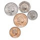 MAN (Ile de) - SET / LOT de 5 PIECES de 1 2 5 10 20 Pence - Série Monuments - 2007 – Km1253 1254 1255 1256 1257 –