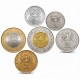 MAURITANIE - SET / LOT de 6 PIÈCES - 1/5 1 5 10 20 50 Ouguiya - 1973 / 2014 – Km1 3a 4a 8 9 10 – JeromeCollection