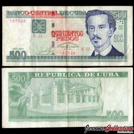 CUBA - Billet de 500 Pesos - 500 ans de la fondation de la ville de La Havane - 2019 – P133 – JeromeCollection