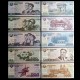 COREE DU NORD - SET / LOT de 10 Billets de 5 10 50 100 200 500 1000 2000 5000 5000 Won - SPECIMEN - 2002 / 2008 – P58