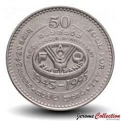SRI LANKA - PIECE de 2 Roupies - FAO - 1995 – km155 – JeromeCollection
