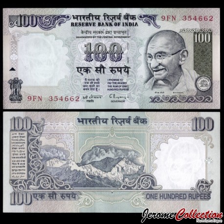 INDE - Billet de 100 Roupies - Mahatma Gandhi - 1996 – P91a – JeromeCollection